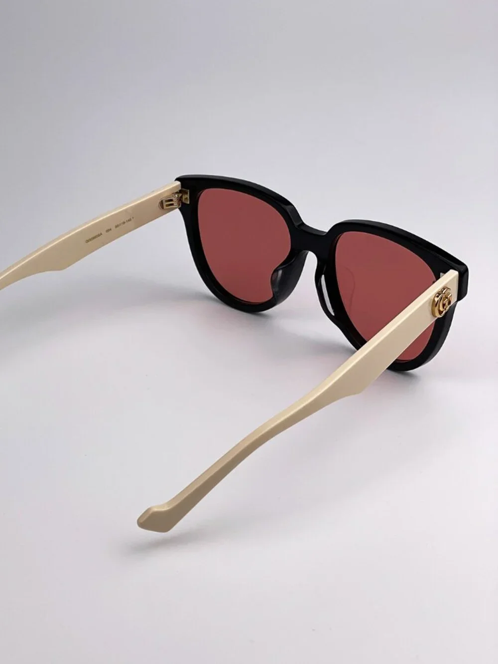 GUCCI GG0960SA 004 BLACK WHITE SQUARE SUNGLASSES